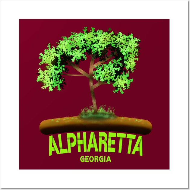 Alpharetta Georgia Wall Art by MoMido